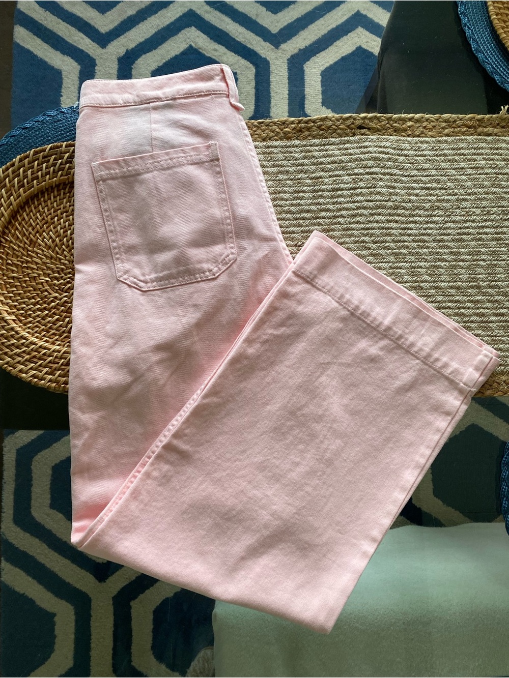 ZARA Light Pink High Rise Wide Leg Denim Jeans! 🌸 - Picture 17 of 17